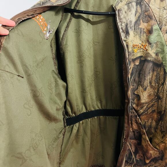 Vintage Scent Lok Camo Full Zip Jacket Embroidered Logo Medium - Picture 3 of 8